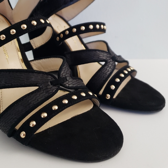 Jessica Simpson Zenolia Black Suede Wedge Sandals - Picture 5 of 9